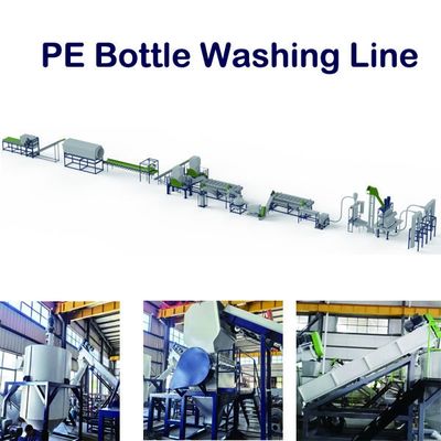 HDPE-wasmachine voor het recyclen van plastic afvalflessen