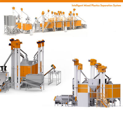 Gemengde plastiekfilmscherper WEEE / ELV HDPE-recyclingmachine