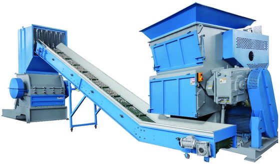 PP Jumbo Bag / Lump Plastic Granulator geautomatiseerde Plastic Shredder Granulator 800kg/Hr