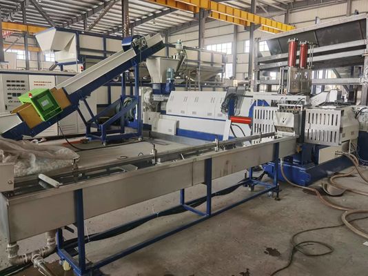 Tweefasige extruderingsmachine met een enkele schroef LDPE-plastiekfilmpelletizeringsmachine 500 - 1200 kg/uur