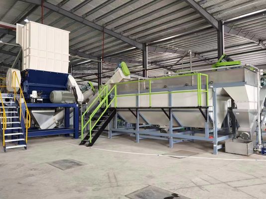 Automatische flessenwasmachine Plastic flessen recycling machine HDPE / PP / LDPE