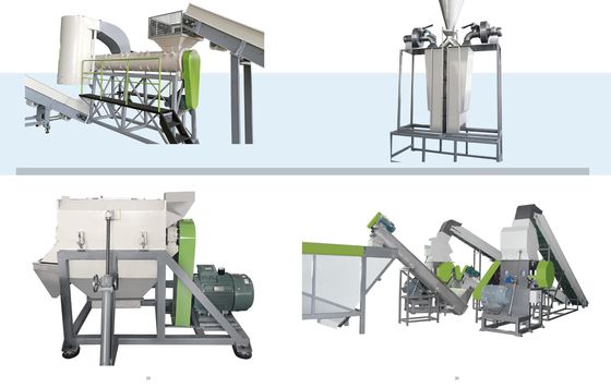 500 kg/uur PET-vlokkenpelletmachine Automatische pelletmachine voor het recyclen met SSP-systeem